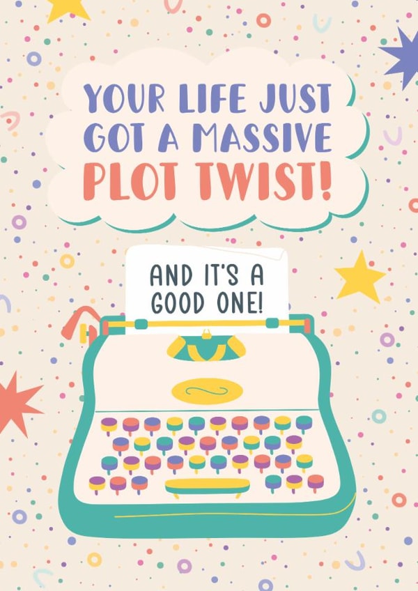 New Diagnosis Card - Massive Plot Twist - Unique Thinking of You Card created by Sunshine Lane