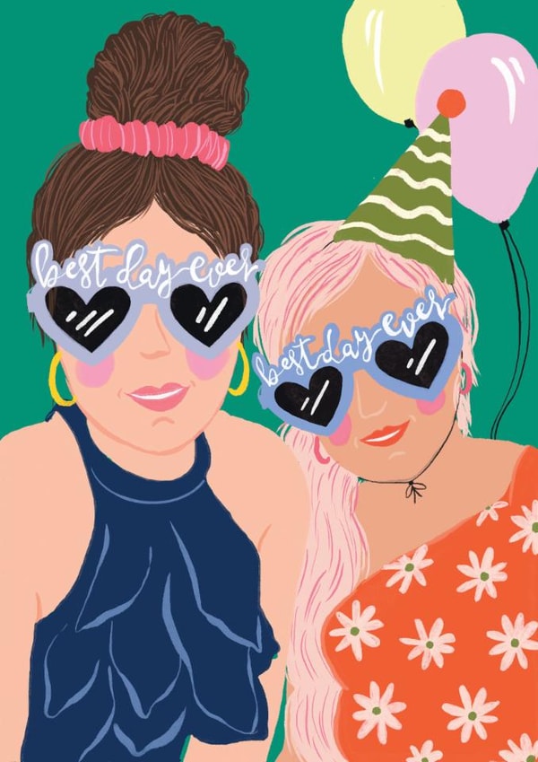 Cute card to celebrate the best day ever - Friendship created by Zoe May Designs