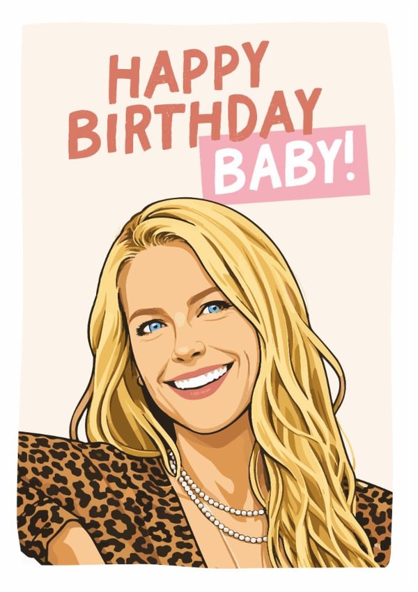 Happy Birthday Baby! Angela Landman birthday card created by Percy & Pearl