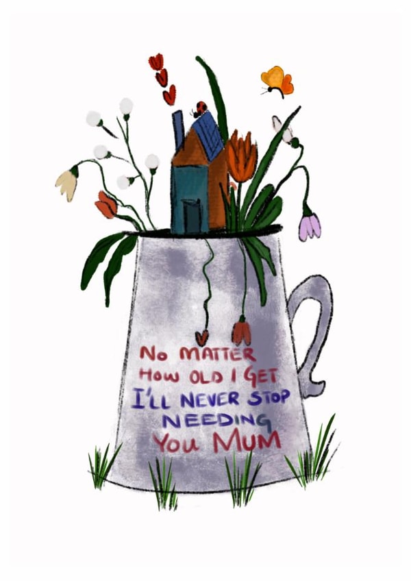 Cute I always need you MUM card. Happy Mothers day created by Ayesha  Idris