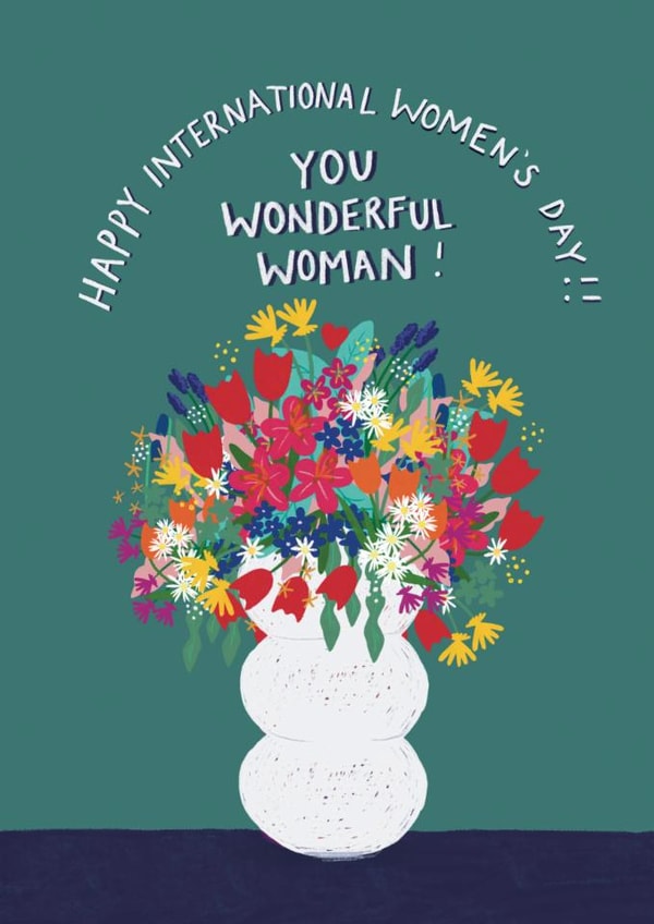 International Women's Day card to celebrate the wonderful women in your life! created by martha and hepsie ltd