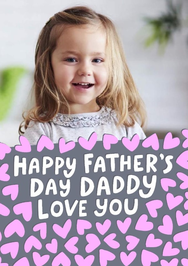 Classic Father’s Day Card - For Daddy - Love You created by Macie Dot Doodles