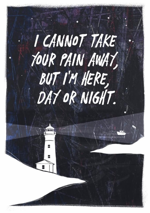 Heartfelt Mother's Day/Thinking Of You Card - Cannot Take Your Pain Away - Here For You created by Apart of Me