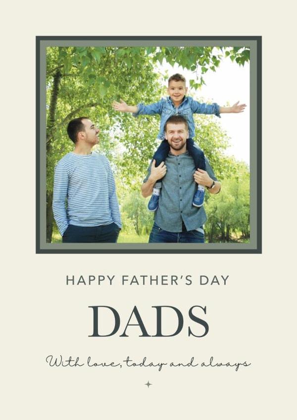 Classic Father’s Day Card — Dads – With Love created by Choo Choo 