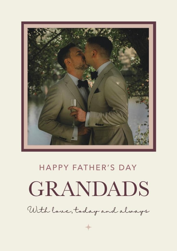 Classic Father’s Day Card — Grandads – With Love created by Choo Choo 