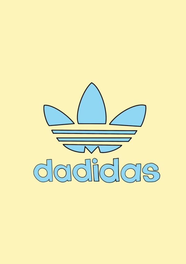 Dadidas - classic trainer loving fathers day card created by Becca Davis