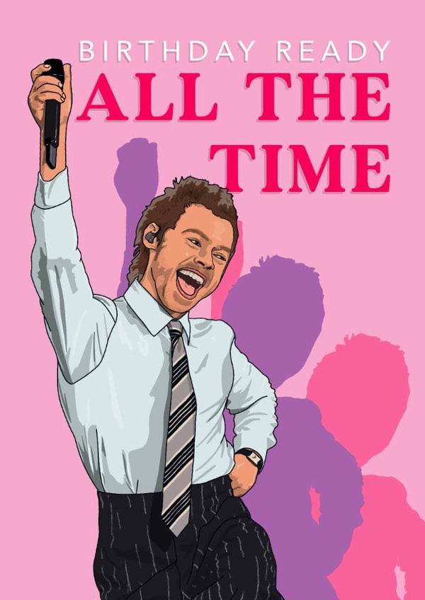 Fun Birthday Card - Harry Styles - Brits - KATTDO created by The Girl Next Draw Cards