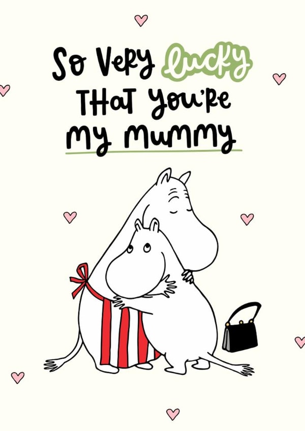 Cute Mother’s Day Card - Moomin - So Lucky You’re My Mummy created by Moomin Characters