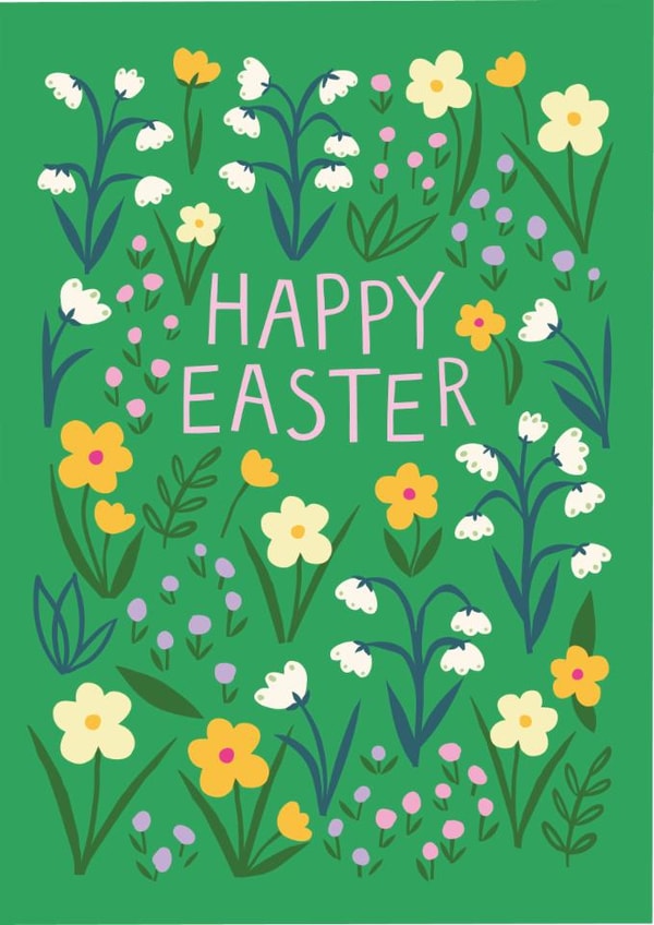Pretty Easter Card - Spring Florals created by Pablo and Pickle Studio