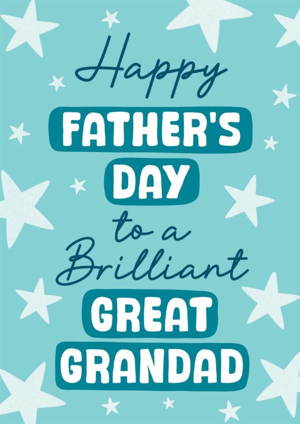 Cute Father's Day Card - For Great Grandad created by Stuck Shop Gifts