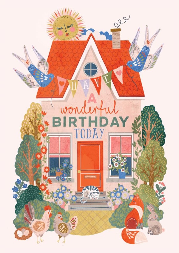 Cute Birthday Card For Country Life Loving Significant Other - Cottagecore created by THE PRINTED SQUARE STUDIO