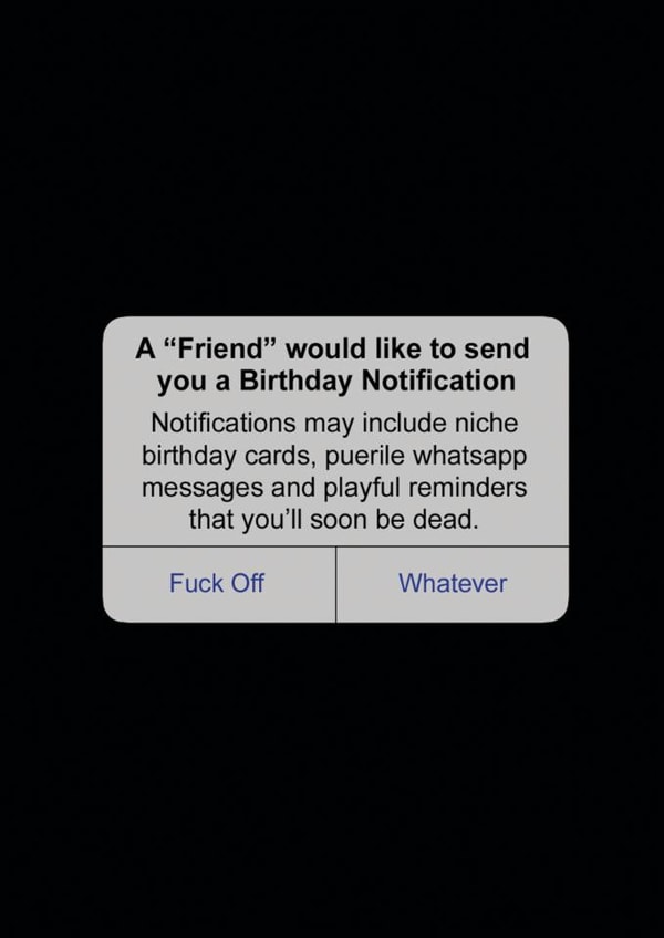 Funny Phone & Technology Birthday Card - Birthday Notification created by Quite Good Cards