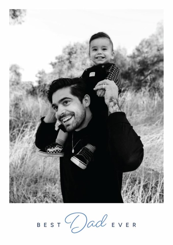 Classic Father's Day Card - Best Dad Ever - Minimalist created by Olivia Raufman Design