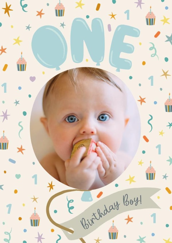 Classic Birthday Card - 1st - Birthday Boy created by The Pattern Press