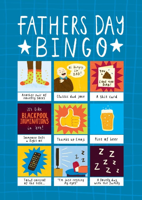 Funny Father's Day Card - Bingo created by Amy Hodkin