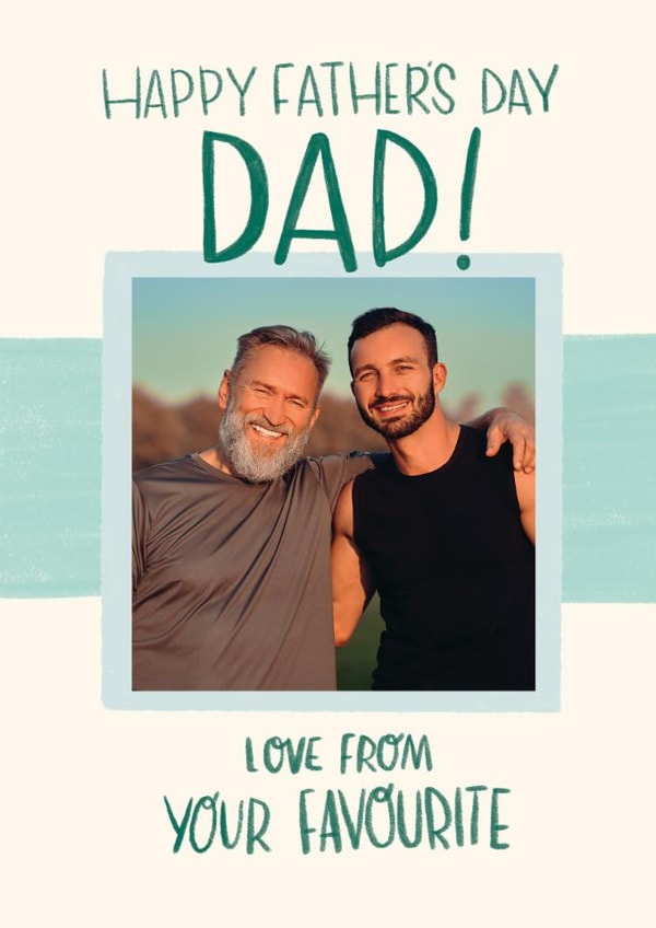 Funny Father's Day Card - From Your Favourite created by Hollie McManus Illustration