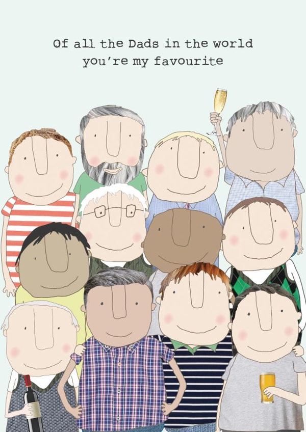 Classic Father's Day Card - Favourite Dad created by Rosie Made A Thing