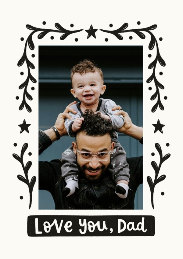 Classic Father's Day/Birthday Card - Love You Dad created by Abbie Imagine