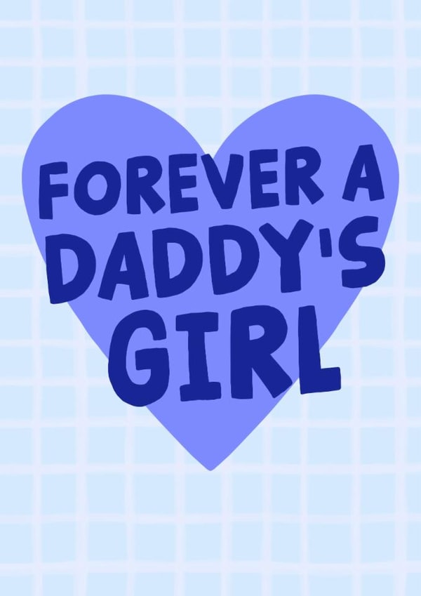 Classic Father's Day Card - Daddy's Girl - From Daughter created by Studio Doodles