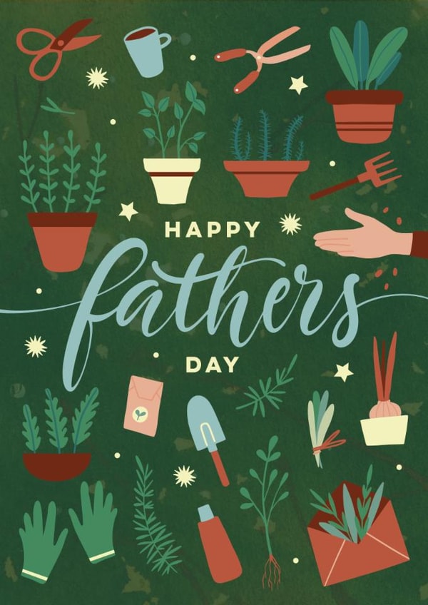 Gardening Happy Father’s Day Card created by Eli the Goat