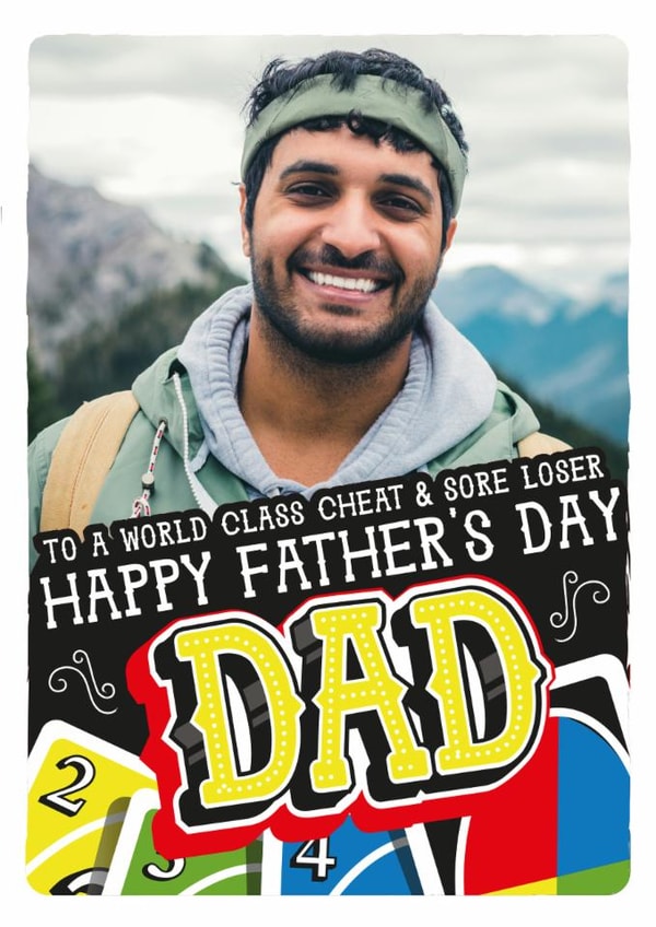 Funny Father's Day Card - Uno - Sore Loser created by  la la la     Designs