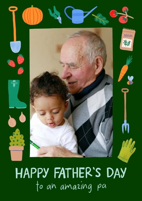 Classic Father's Day Card - For Pa - Gardening created by Carla Ellis