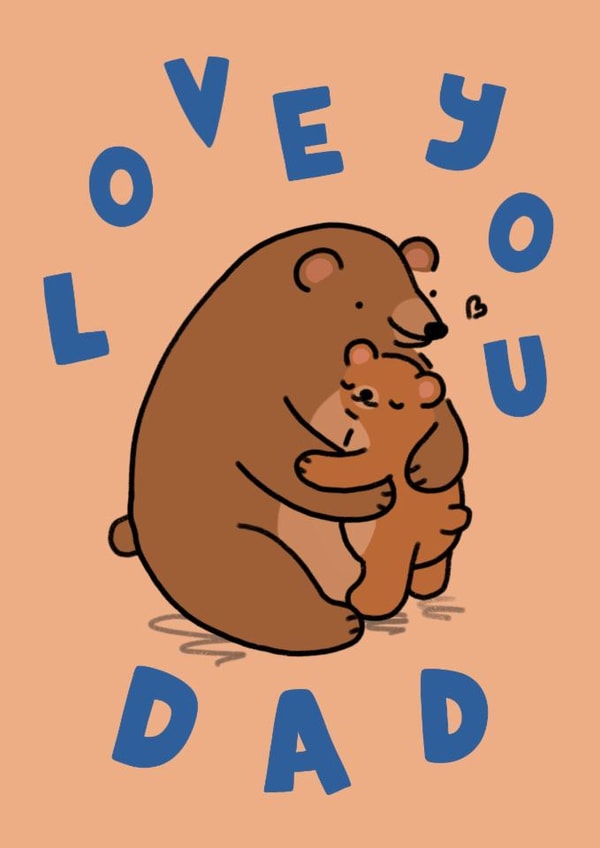 Cute Father’s Day Card - Bear Hugs created by Wren & Wilson