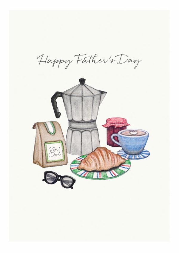 Breakfast Father's Day Card - Happy Father's Day created by Lottie Murphy