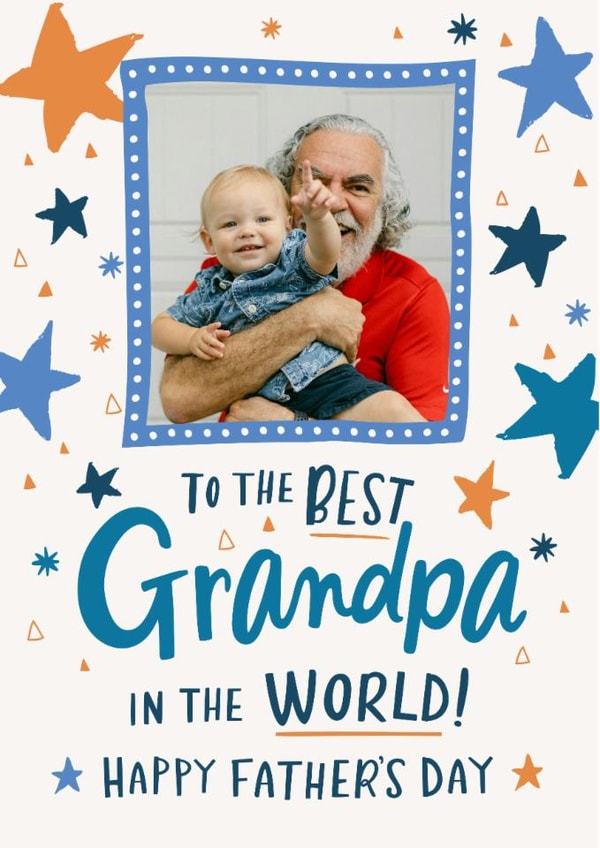 Classic Father's Day Card - For Grandpa - Best In the World created by Dotty Black