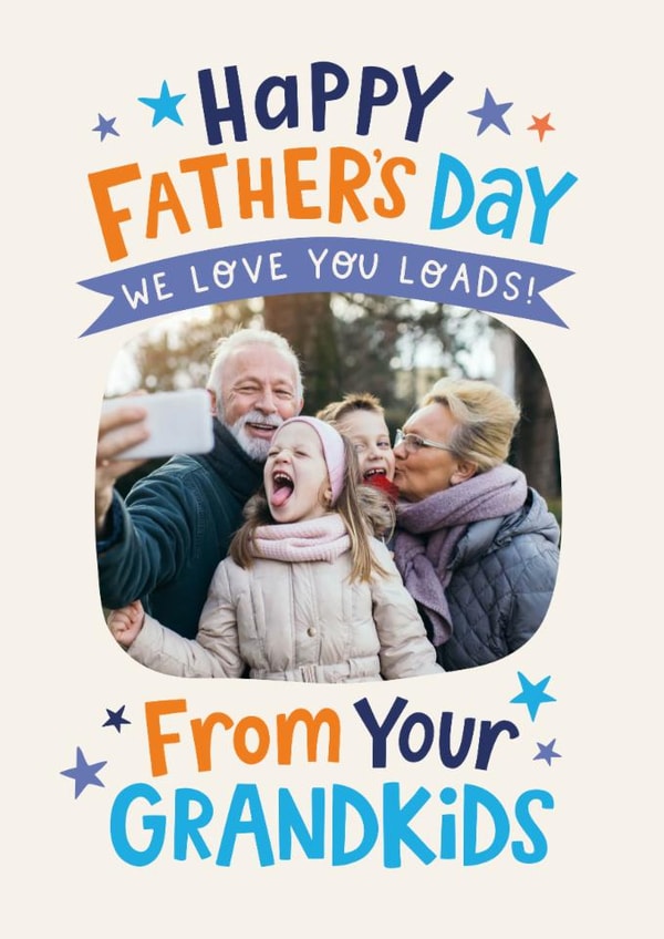 Classic Father's Day Card - For Grandad - Love You Loads created by Dotty Black