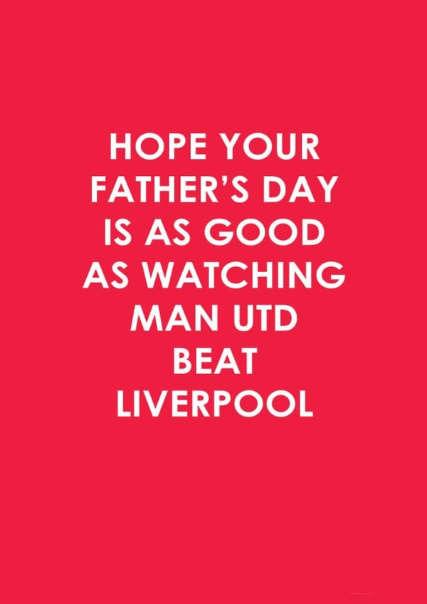 Father's Day - Dad - Funny - Man Utd - football created by The Boy and the Bear