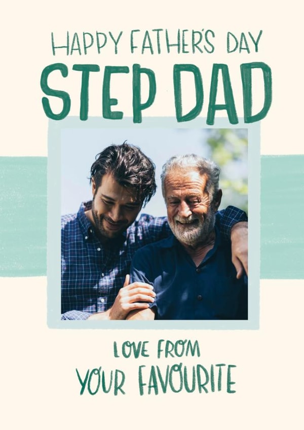 Cheeky Father's Day Card - For Step Dad - From Your Favourite created by Hollie McManus Illustration
