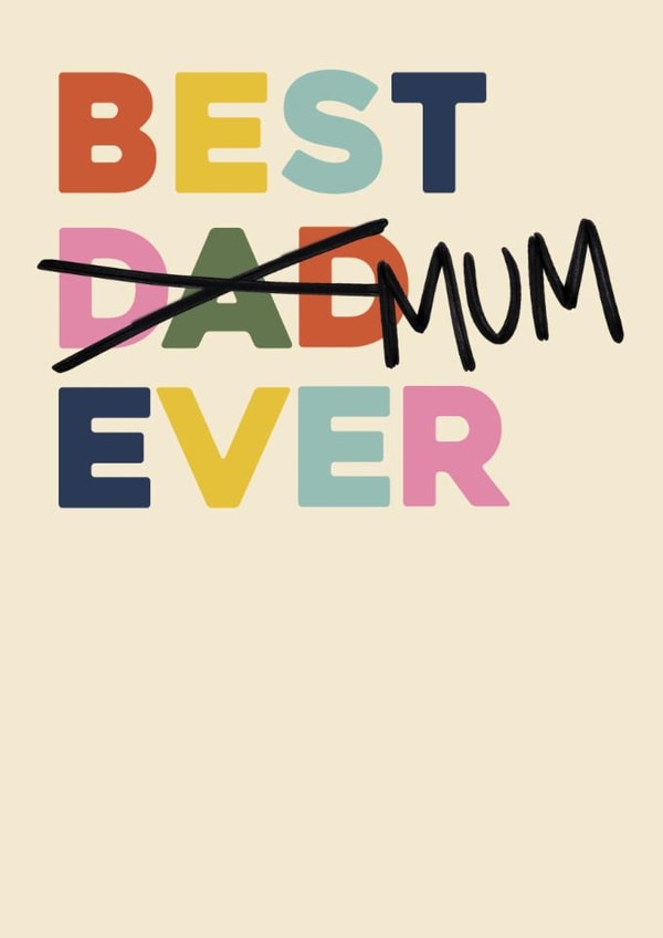 Classic Father's Day Card – Best Mum Ever created by Bonne Nouvelle