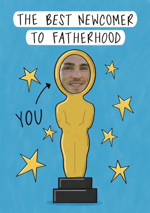 Funny Father's Day Card - Oscar - Best New Dad created by Muses & May 