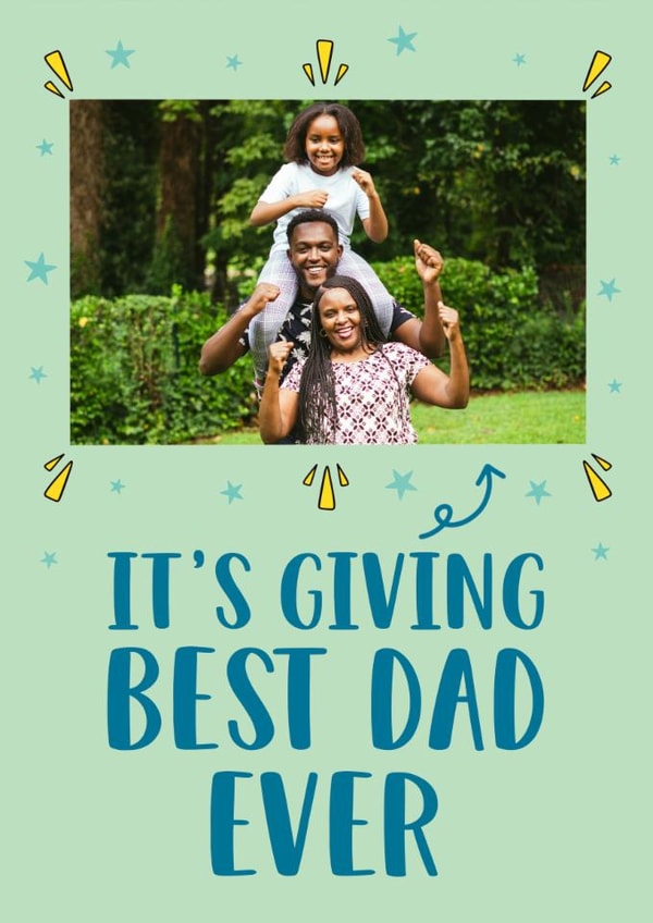Funny Father's Day Card - It's Giving Best Dad Ever created by Stuck Shop Gifts