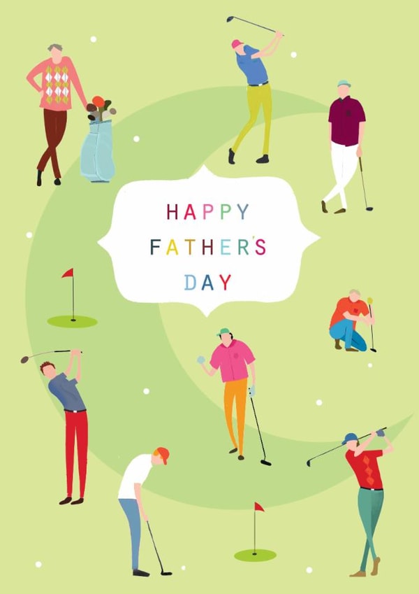 Classic Father's Day Card - Golf - Golfing created by Kali Stileman