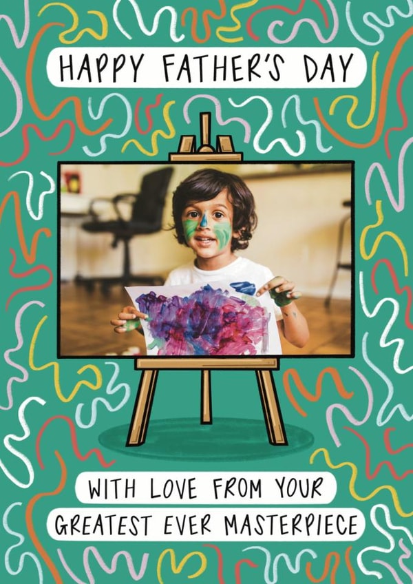 Funny Father's Day Card - Greatest Ever Masterpiece created by Muses & May 