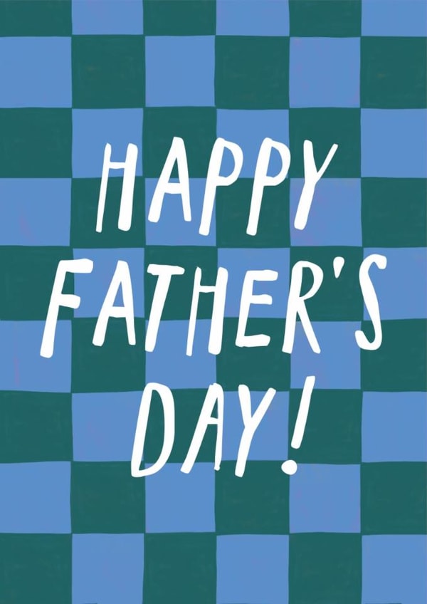 Classic Father's Day Card - Checkerboard Design created by Zoe Spry
