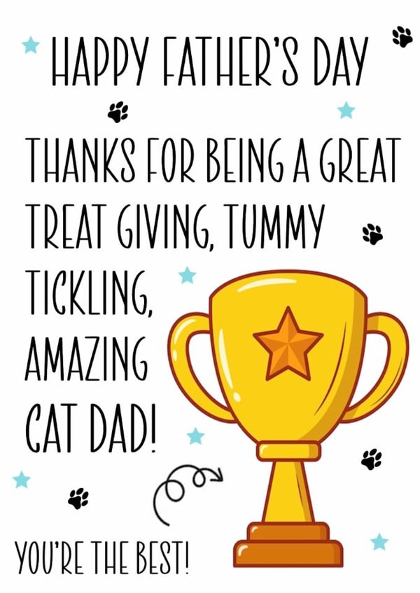 An Amazing Cat Dad on Father's Day created by RK Designs