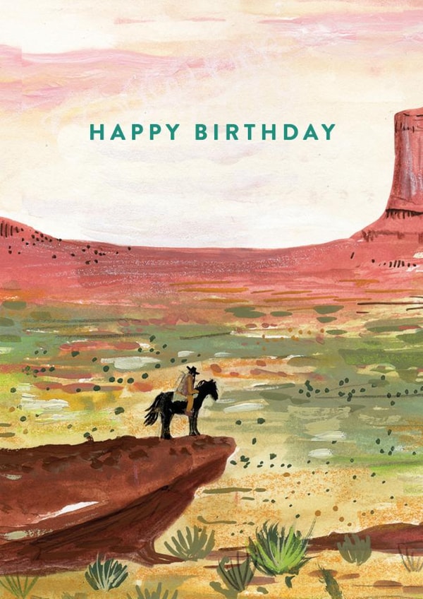 Classic Birthday Card - Mountain - Desert created by Charis Raine