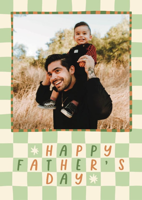 Classic Father’s Day Card - Checkerboard Frame created by Sydney Jo Designs