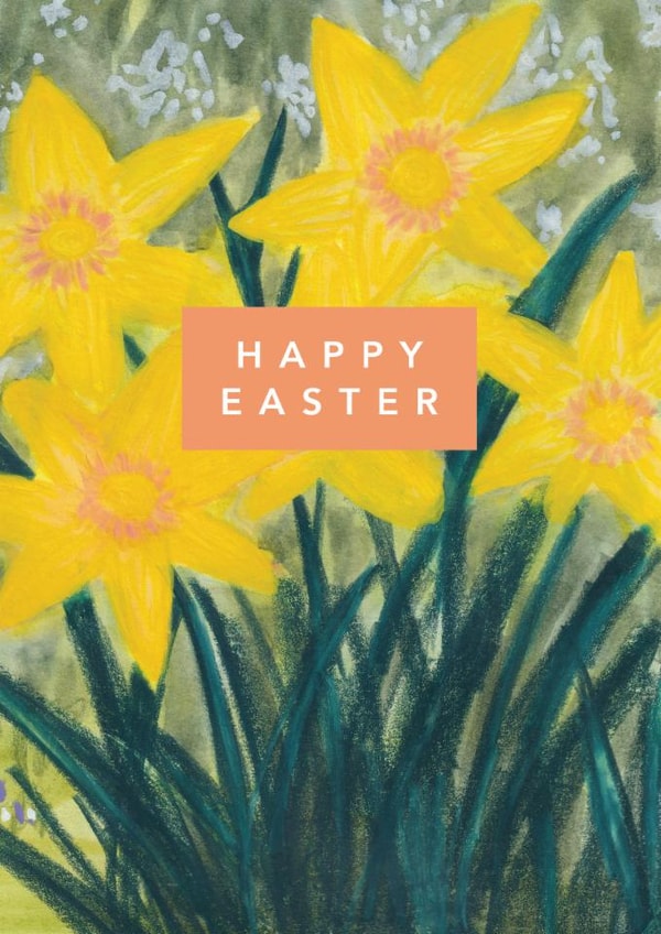 Traditional Easter Card - Daffodils created by Joy Jen Studio