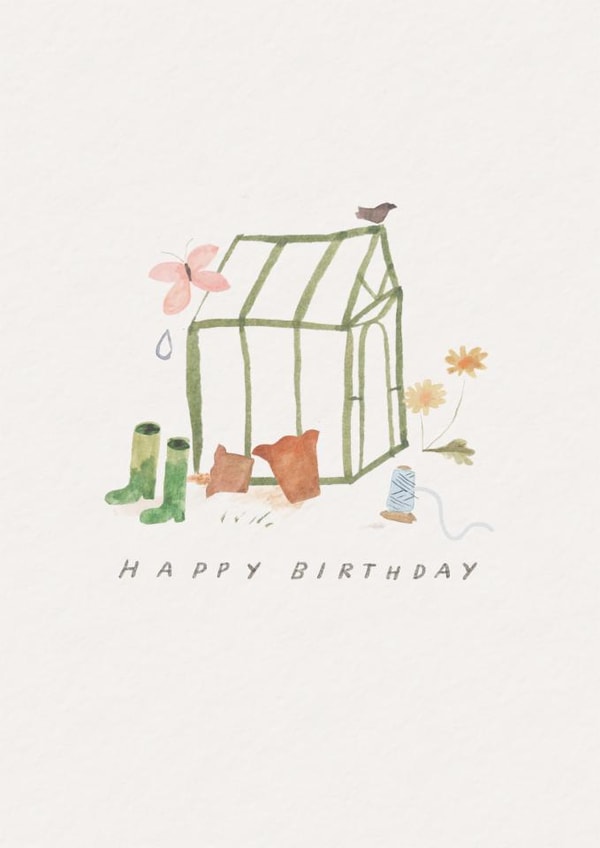 Classic Birthday Card – Greenhouse created by Caryssa Jason