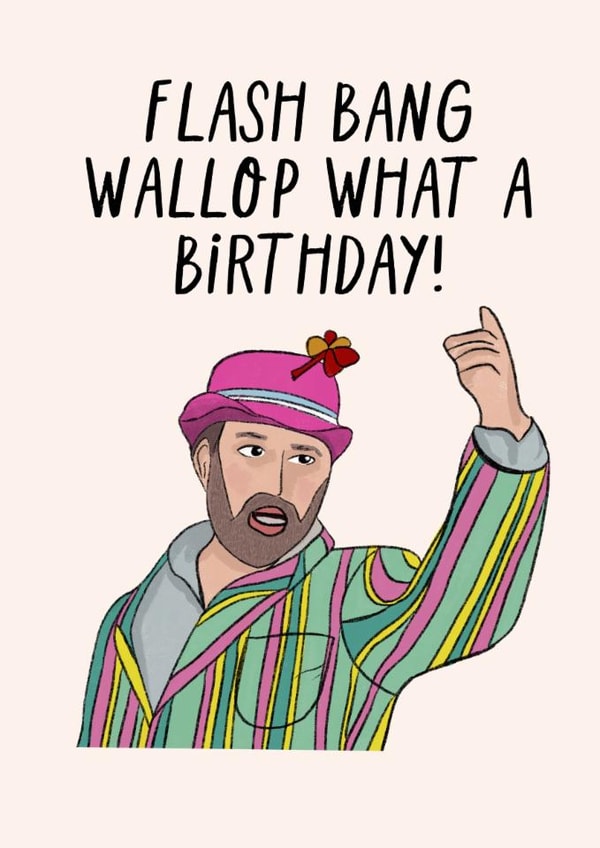 David Mitchell Last One Laughing Inspired Birthday Card for a Funny Recipient created by KATIE S
