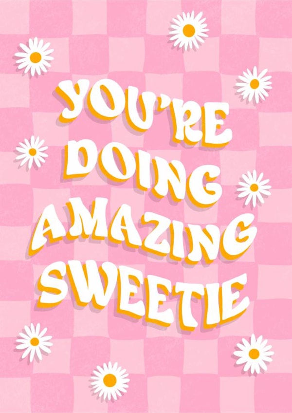 You're Doing Amazing Sweetie Card - Kris Jenner - Uplifting Card created by LFH Studio