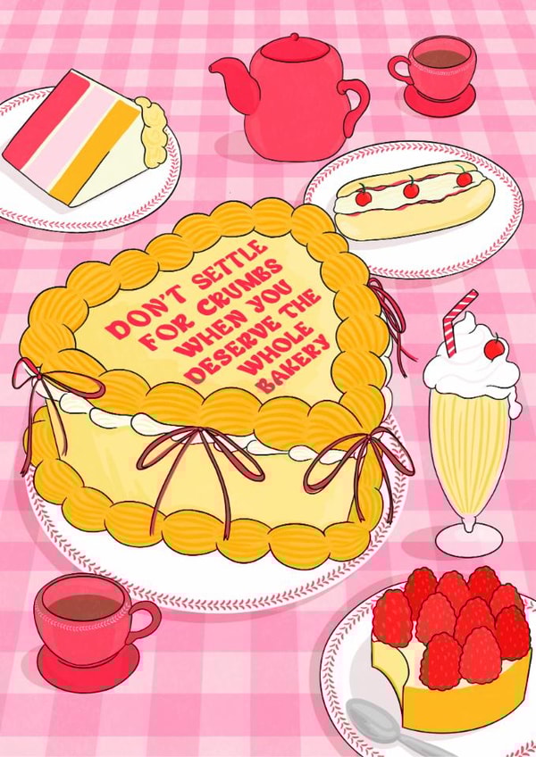 Don't Settle Fro Crumbs card - empowering card - uplifting created by LFH Studio