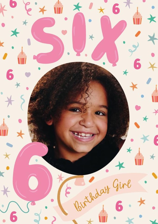 Classic Birthday Card - 6th - Birthday Girl created by The Pattern Press