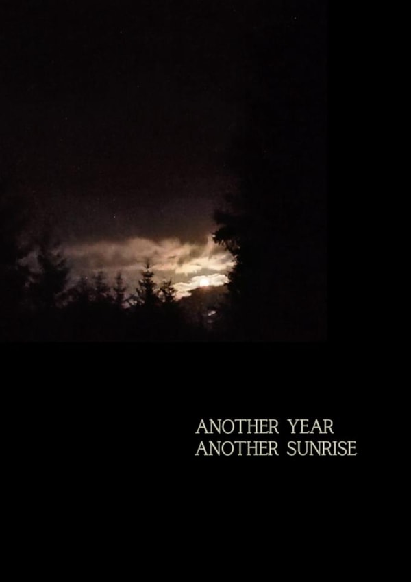 Another Year, Another Sunrise – Minimal Birthday Card created by Wildishbambina