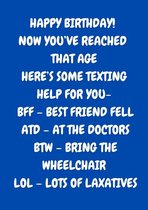 Funny Getting Old Birthday Card – Sarcastic Aging Humor Card created by The Awkward Card Company