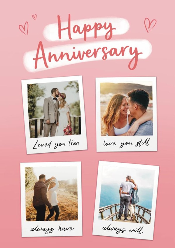 Classic Anniversary Card - Polaroids Poem created by Sydney Jo Designs